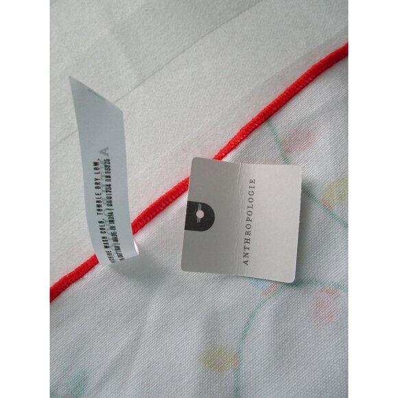 Anthropologie Christmas Cat Wrapped In Lights Dishtowel Cotton NWT - Picture 10 of 13